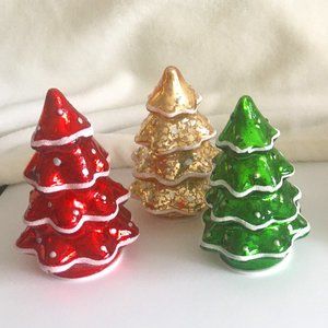 Illuminated Mini Mercury Glass Trees - Traditional
